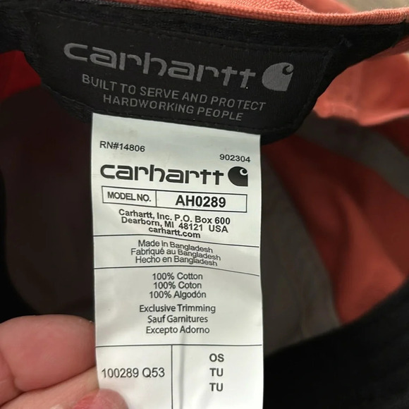 Carhartt Force Sweatband Canvas Cap 100% cotton,fast dry,hook/loop,tonal logo - Picture 5 of 7